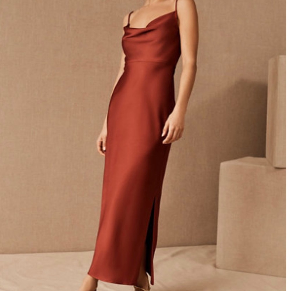 BHLDN Satin Midi Dress. NWT!!